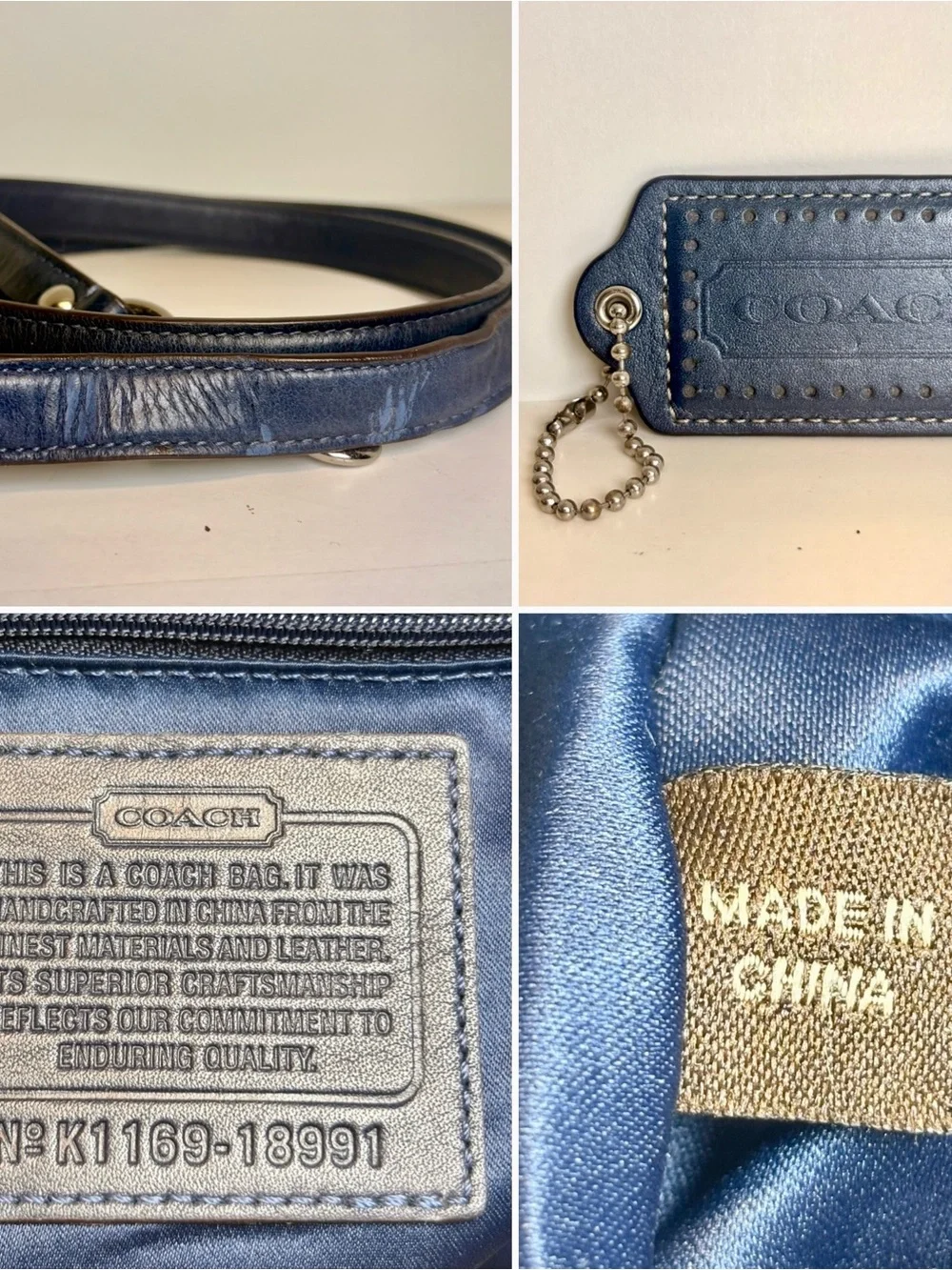 Coach Poppy Denim Shoulder Bag